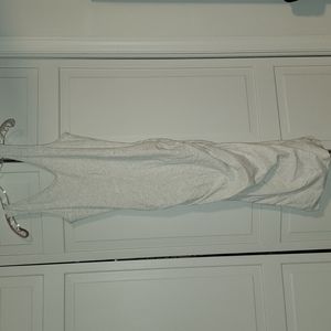 Bishop + Young heather grey midi dress gathered sides size medium - worn once